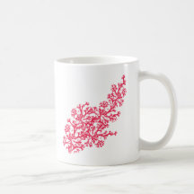 Motif de corail tasses à café