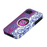 motif de damassé avec le hibou coque iPhone 4/4S