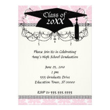motif de damassé de flourish doucement de rose et  invitations