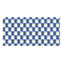 motif de drapeau de 3D Açores Photocartes Personnalisées