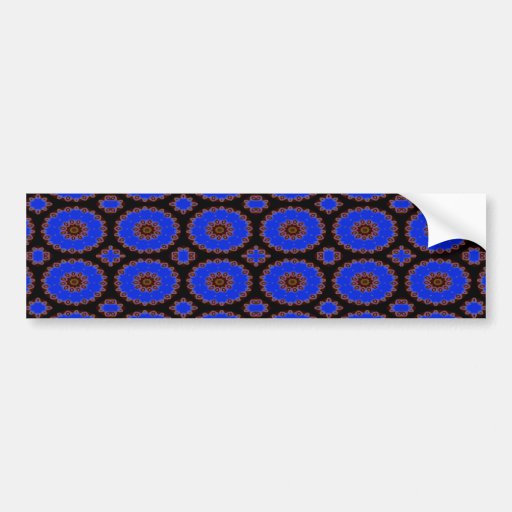 motif de fleur bleu adhésif pour voiture