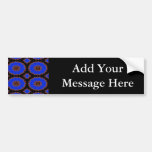 motif de fleur bleu adhésif pour voiture