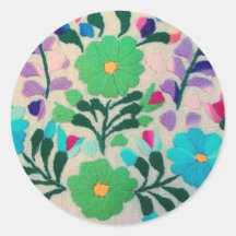 Motif de fleurs coloré adhésif
