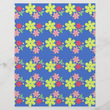 Motif de fleurs tract