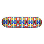 Motif de floc de peinture de kaléidoscope de coule skateboards personnalisables