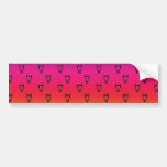 Motif de hibou d'arc-en-ciel autocollant pour voiture