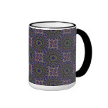 Motif de Kaleido carrelé par tapisserie foncée Tasse À Café