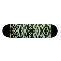 Motif de Nouveau d'art en vert et noir Plateaux De Skateboards