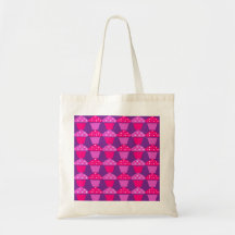 Motif de petit gâteau de roses indien et de pourpr sacs fourre-tout