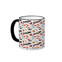 Motif de "petit homme" de moustache tasse à café