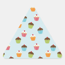 motif de petits gâteaux sticker en triangle