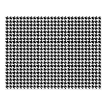 Motif de pied-de-poule - noir et blanc cartes postales