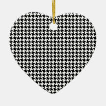 Motif de pied-de-poule - noir et blanc décoration de noël