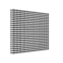 Motif de pied-de-poule - noir et blanc impressions sur toile