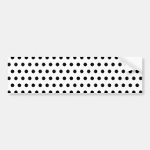 Motif de point noir et blanc de polka. Tacheté Adhésifs Pour Voiture