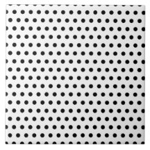 Motif de point noir et blanc de polka. Tacheté Carreaux