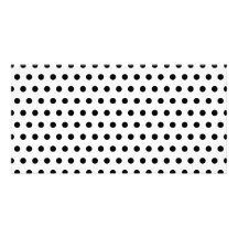 Motif de point noir et blanc de polka. Tacheté Photocarte Customisée