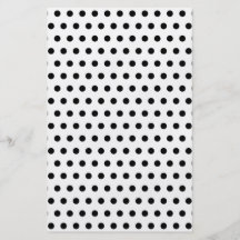 Motif de point noir et blanc de polka. Tacheté Prospectus Avec Motif