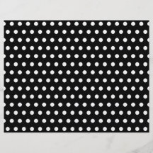 Motif de point noir et blanc de polka. Tacheté Prospectus