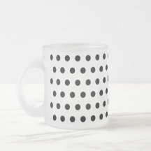 Motif de point noir et blanc de polka. Tacheté Tasse À Café