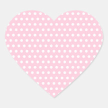 Motif de point rose et blanc de polka. Tacheté Adhésifs