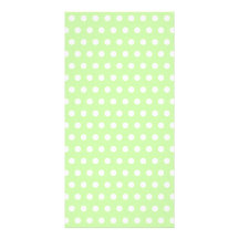 Motif de point vert et blanc de polka. Tacheté Cartes De Vœux Avec Photo
