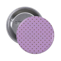 Motif de pois de violette africaine et de Brown Pin's Avec Agrafe