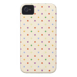 motif de pois multicolore du petit arc-en-ciel 80s étuis iPhone 4
