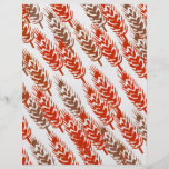 motif de récolte avec du blé prospectus en couleur