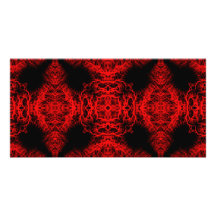 Motif de rouge et de noir modèle pour photocarte