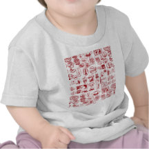 Motif de timbres de voyage t-shirt