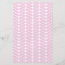 Motif de zigzag de rose en pastel inspiré par le t prospectus personnalisés