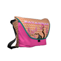 Motif de zigzag vous choisissez des fleurs de ceri sacoches
