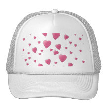 Motif des coeurs assez roses d'amour casquettes