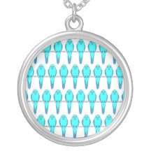 Motif des oiseaux bleus de perruche collier