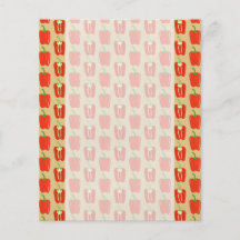 Motif des poivrons rouges prospectus en couleur