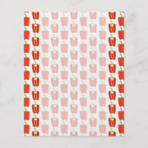 Motif des poivrons rouges tract