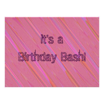 Motif diagonal d'abrégé sur rose invitations personnalisables