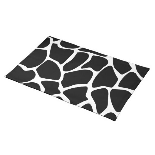 Motif d'impression de girafe. Conception de poster Sets De Table