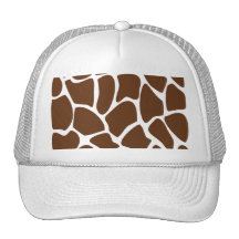 Motif d'impression de girafe dans Brown foncé Casquettes De Camionneur