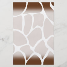 Motif d'impression de girafe dans Brown foncé Prospectus