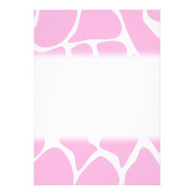Motif d'impression de girafe dans le rose de sucre invitation
