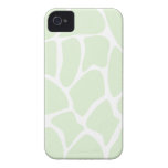 Motif d'impression de girafe en vert en bon état coques Case-Mate iPhone 4