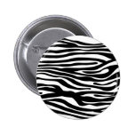 Motif d'impression de zèbre - noir et blanc badges