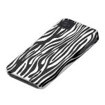 Motif d'impression de zèbre - noir et blanc coques iPhone 4