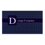 Motif élégant bleu modèles de cartes de visite