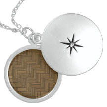 Motif en bois en arête de poisson pendentif personnalisé