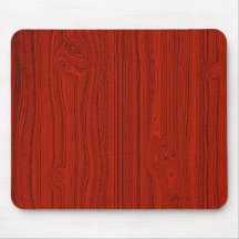 Motif en bois rouge simple de grain de regard tapis de souris