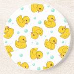 Motif en caoutchouc de canard dessous de verre