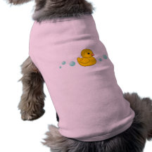 Motif en caoutchouc de canard manteau pour chien
